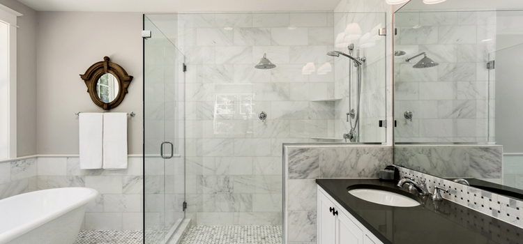 bathroom shower door installation in Clayton